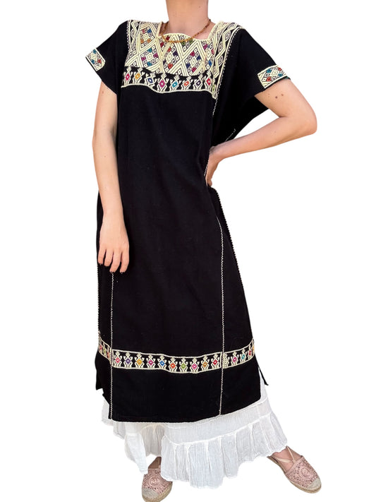 Huipil Telar San Andrés Negro