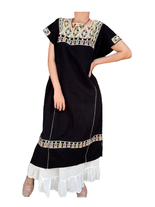 Huipil Telar San Andrés Negro