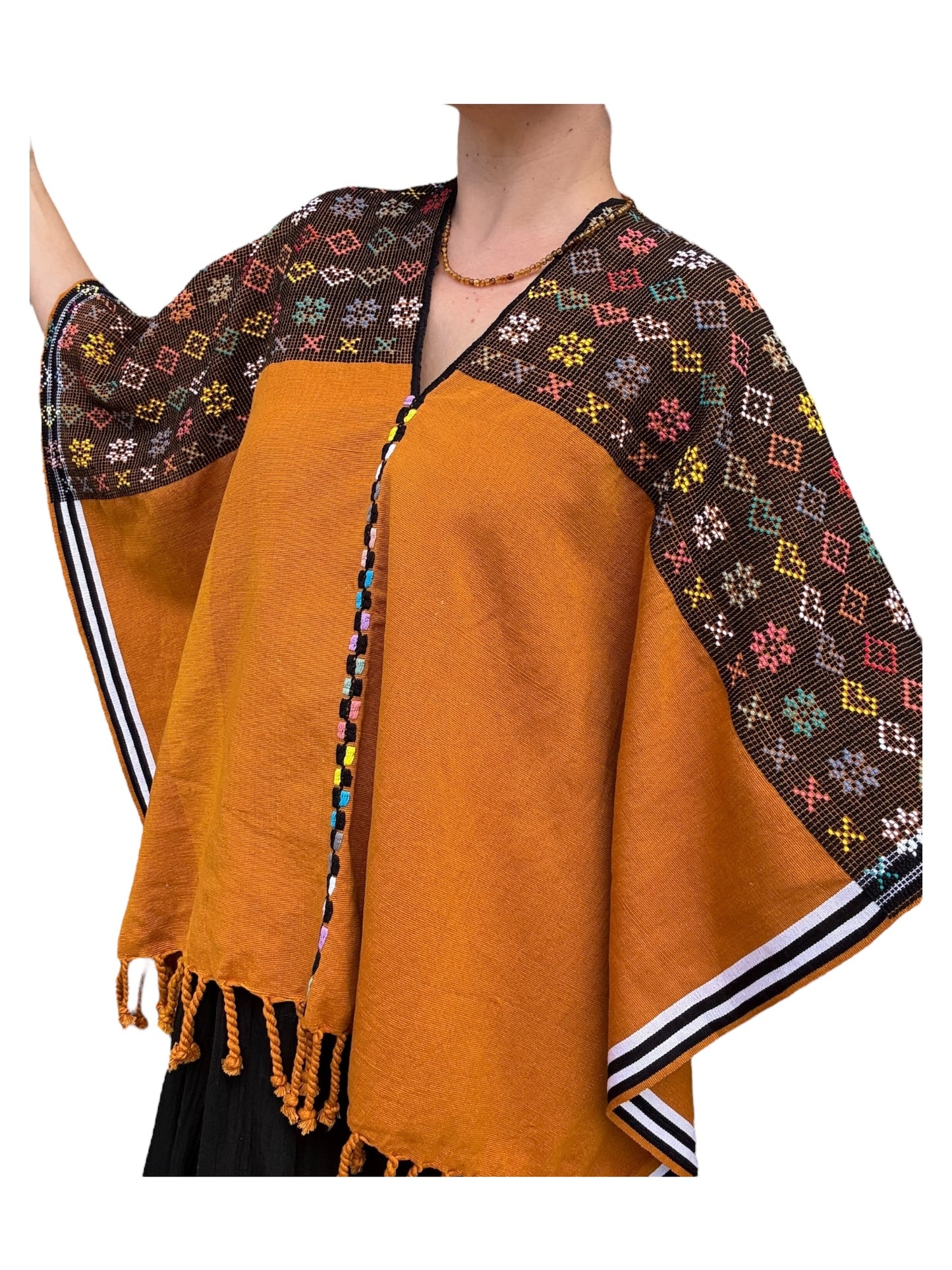 Capa Poncho San Juan Cancuc Corazones