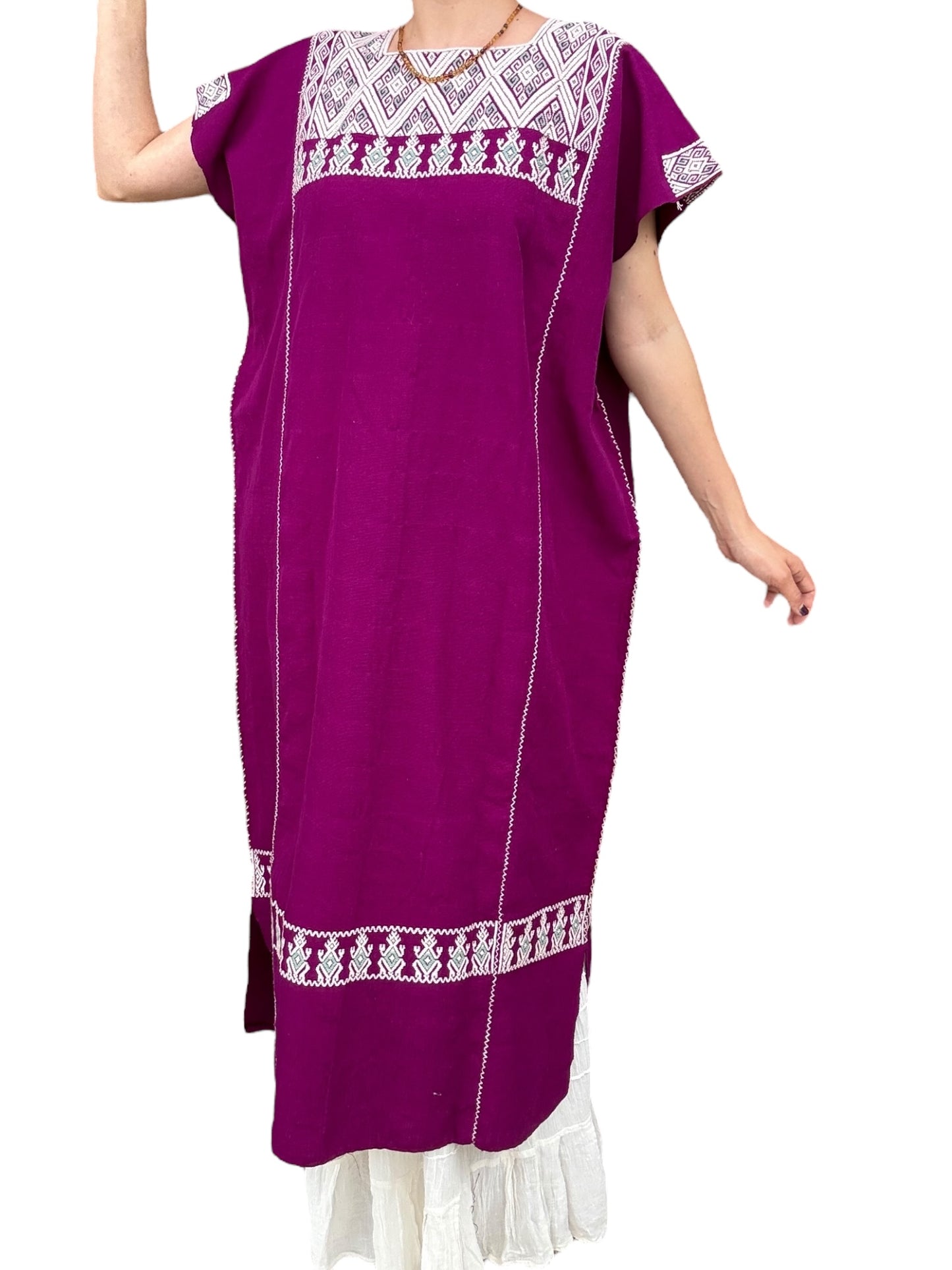 Huipil Telar San Andrés Bugambilia