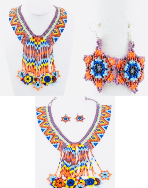 Juego de Accesorios de Chaquira modelo Pilar