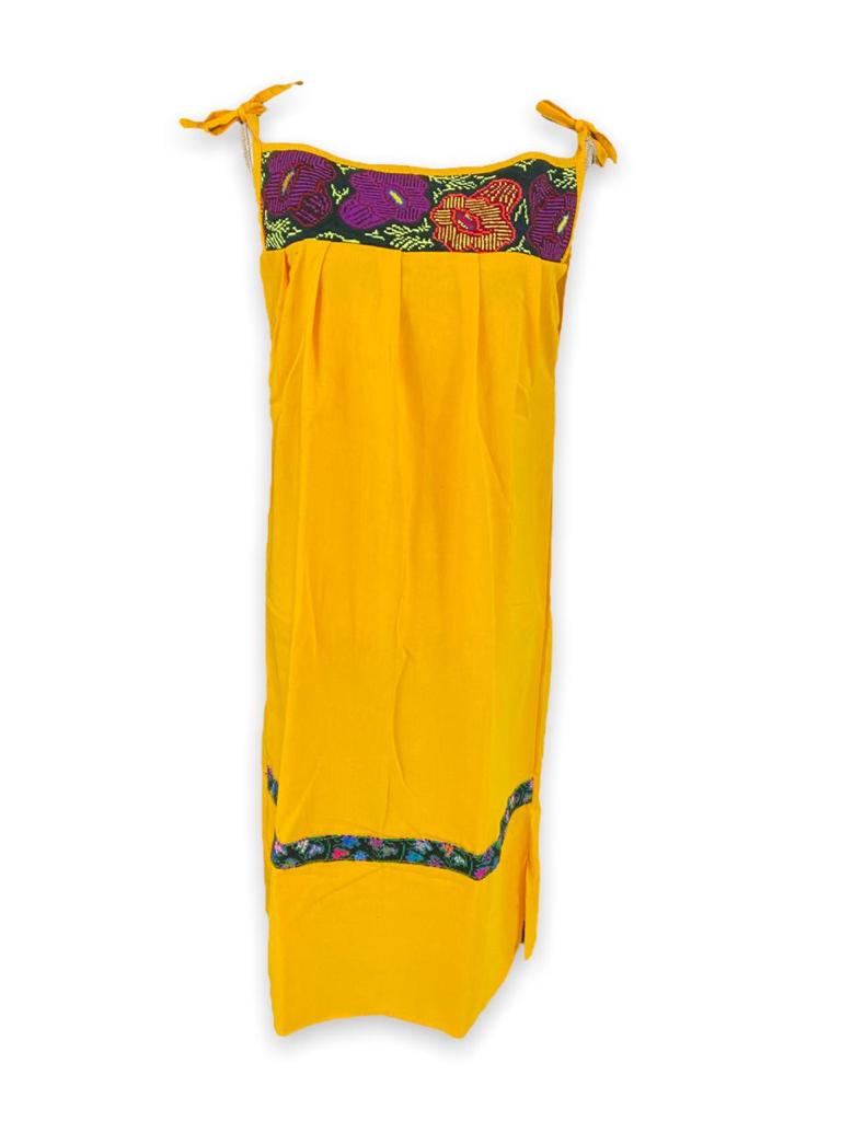 Vestido Bordado Artesanal Mexicano modelo Playa de Oro