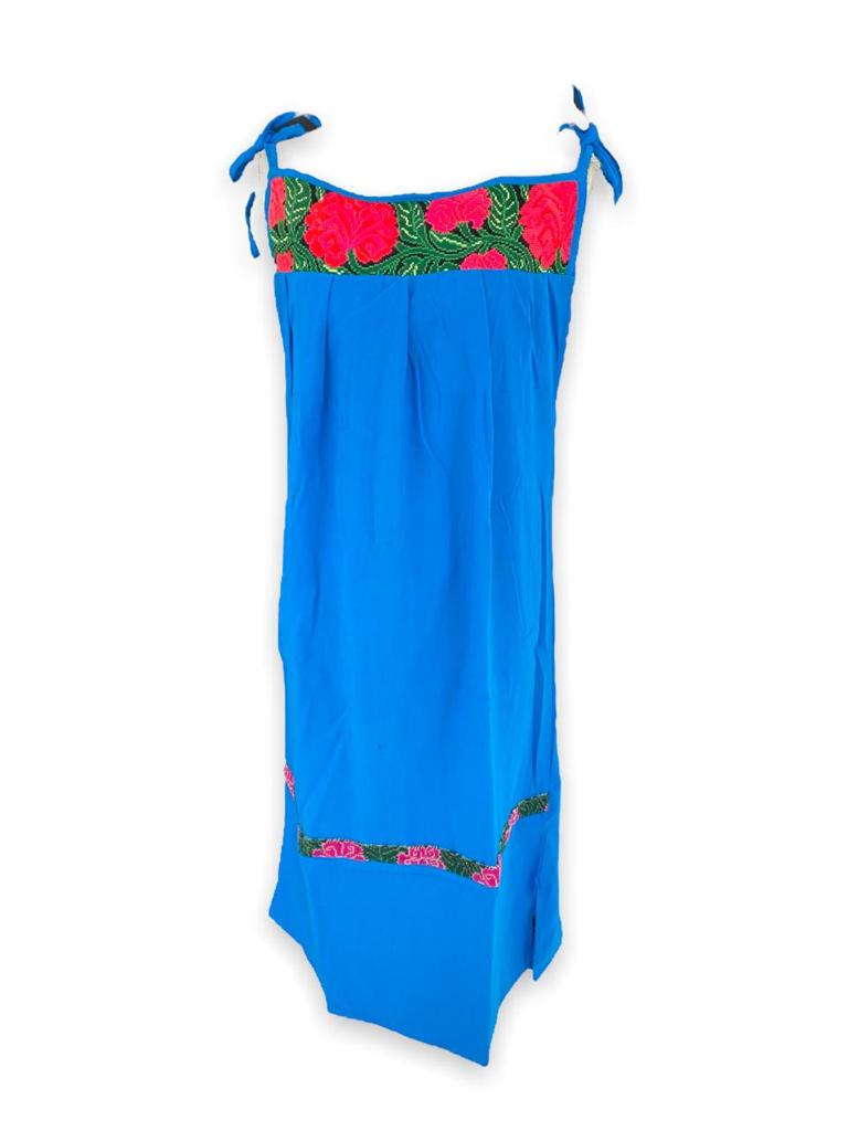Vestido Bordado Artesanal Mexicano modelo Playa de Oro