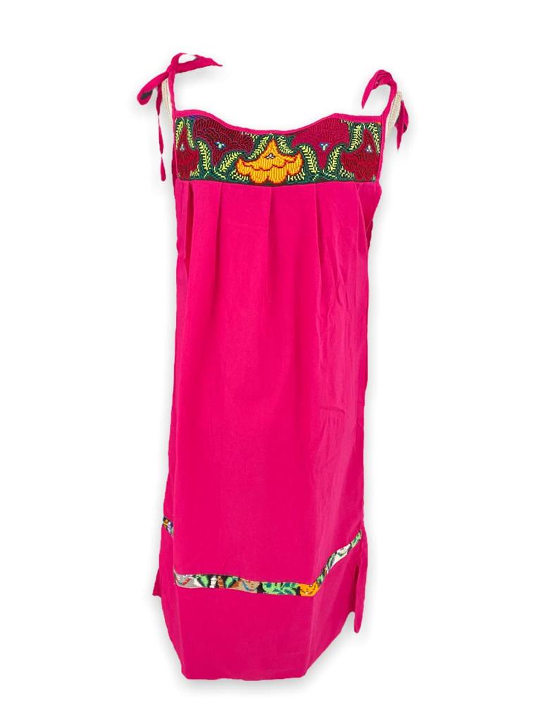 Vestido Bordado Artesanal Mexicano modelo Playa de Oro