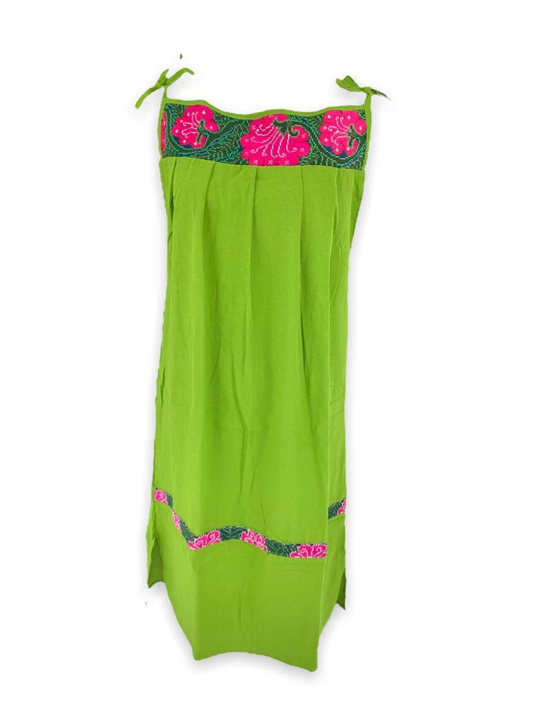 Vestido Bordado Artesanal Mexicano modelo Playa de Oro