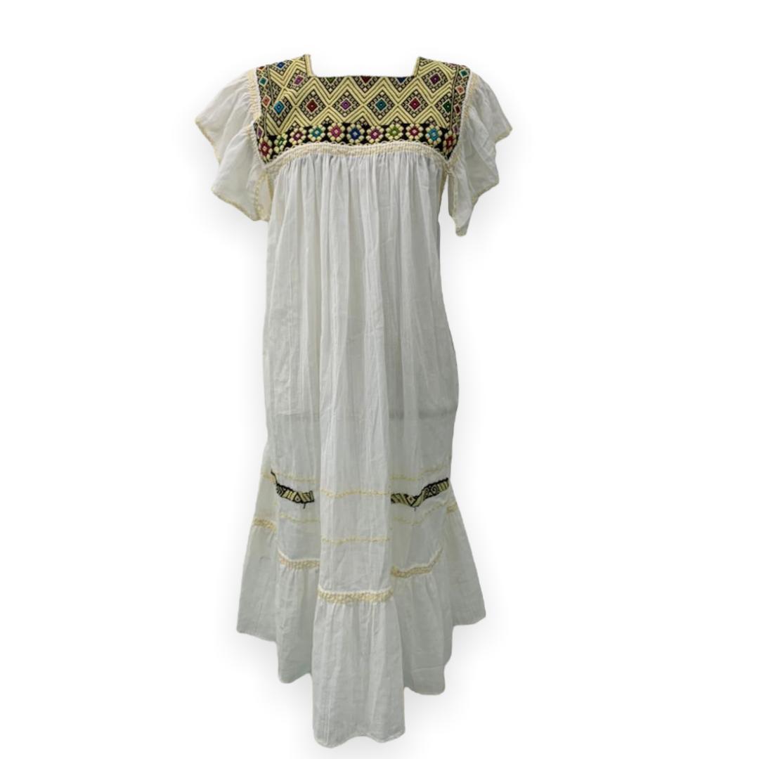 Vestido Artesanal Mexicano modelo Sofi