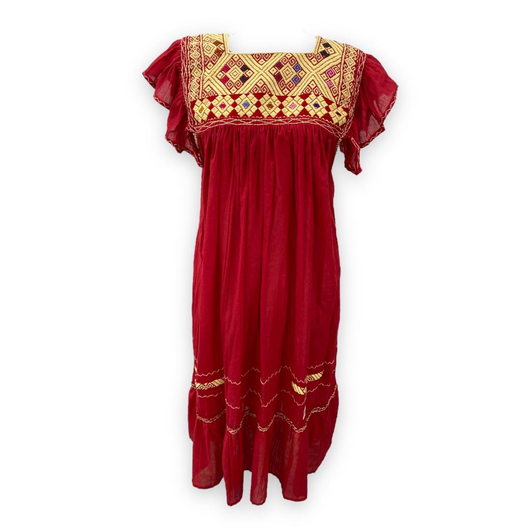 Vestido Artesanal Mexicano modelo Sofi