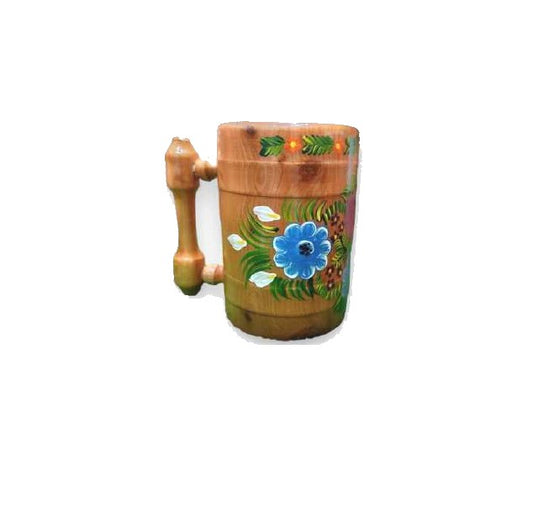 Tarros con Asa de Madera Pintados Mexicanos