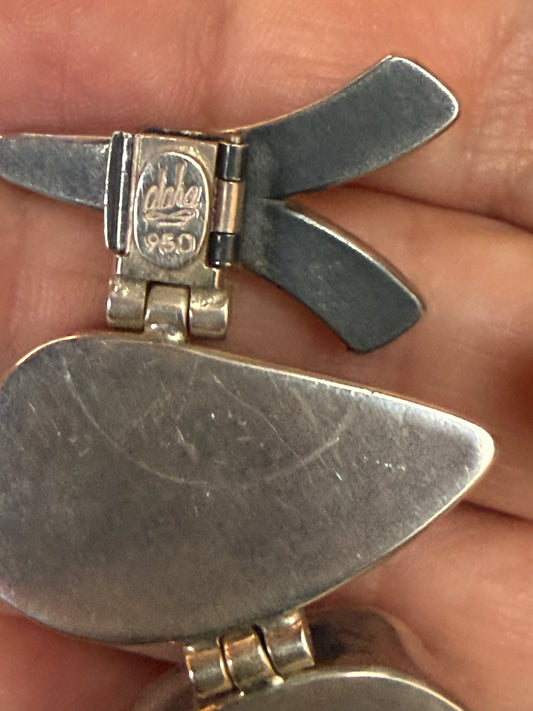 Brazalete Plata 950 con Geoda de ágata