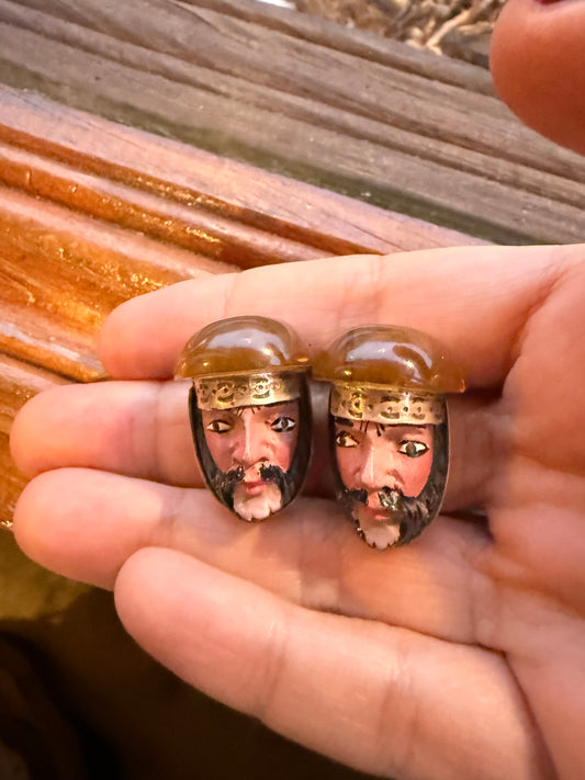 Arete Parachico de Plata 925 y Ámbar de primera