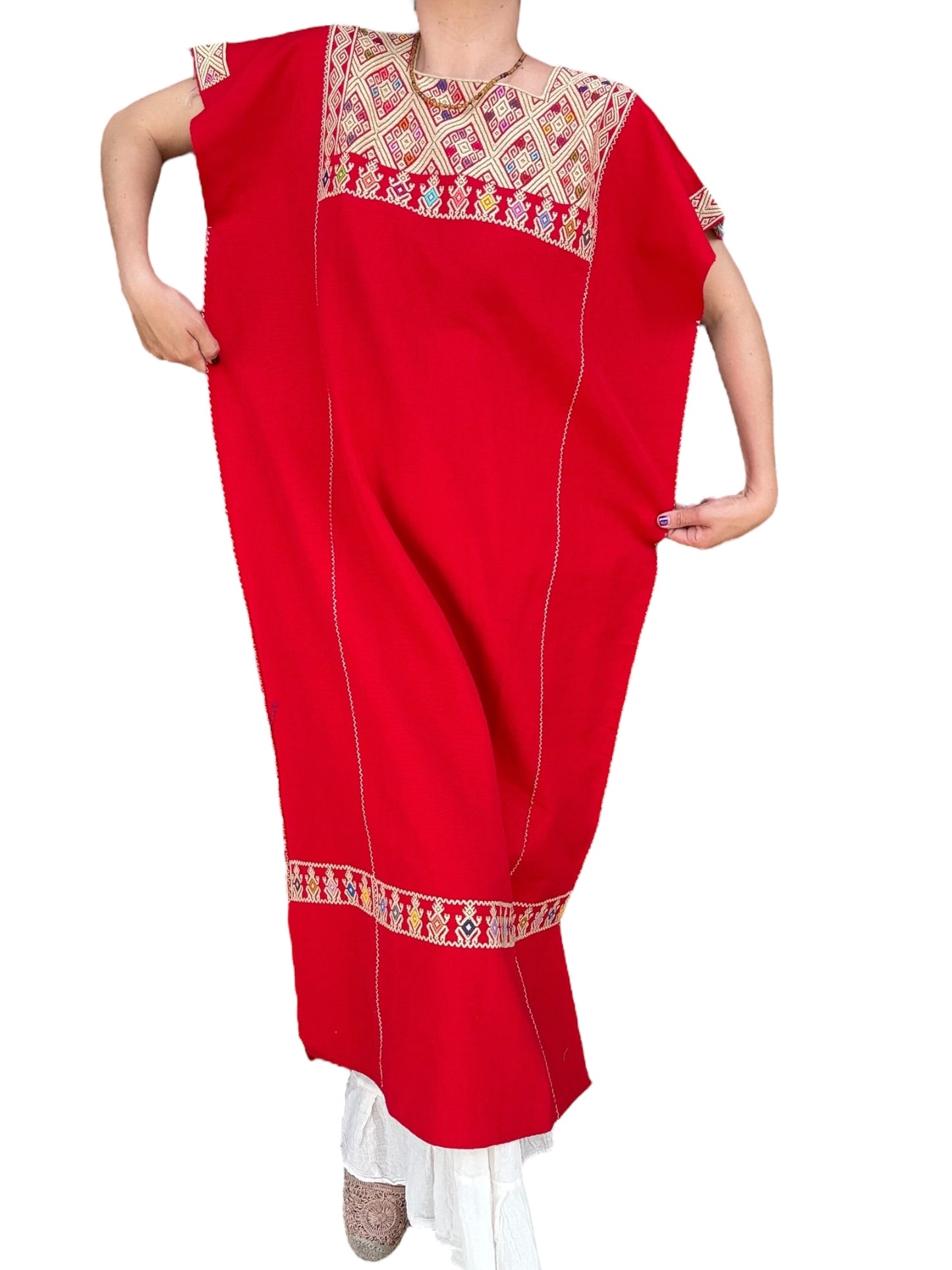 Huipil Telar San Andrés Rojo