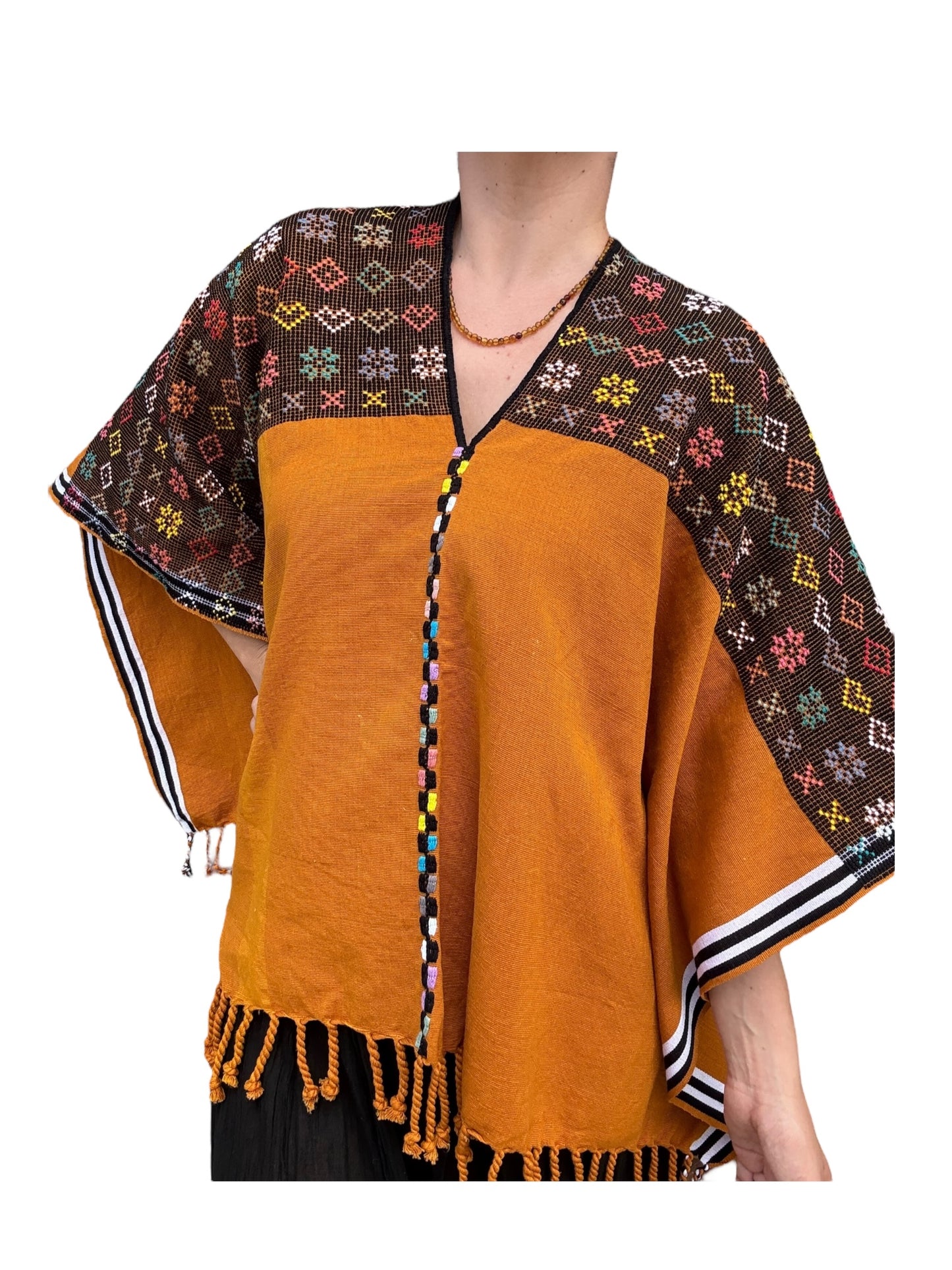 Capa Poncho  San Juan Cancuc Corazones