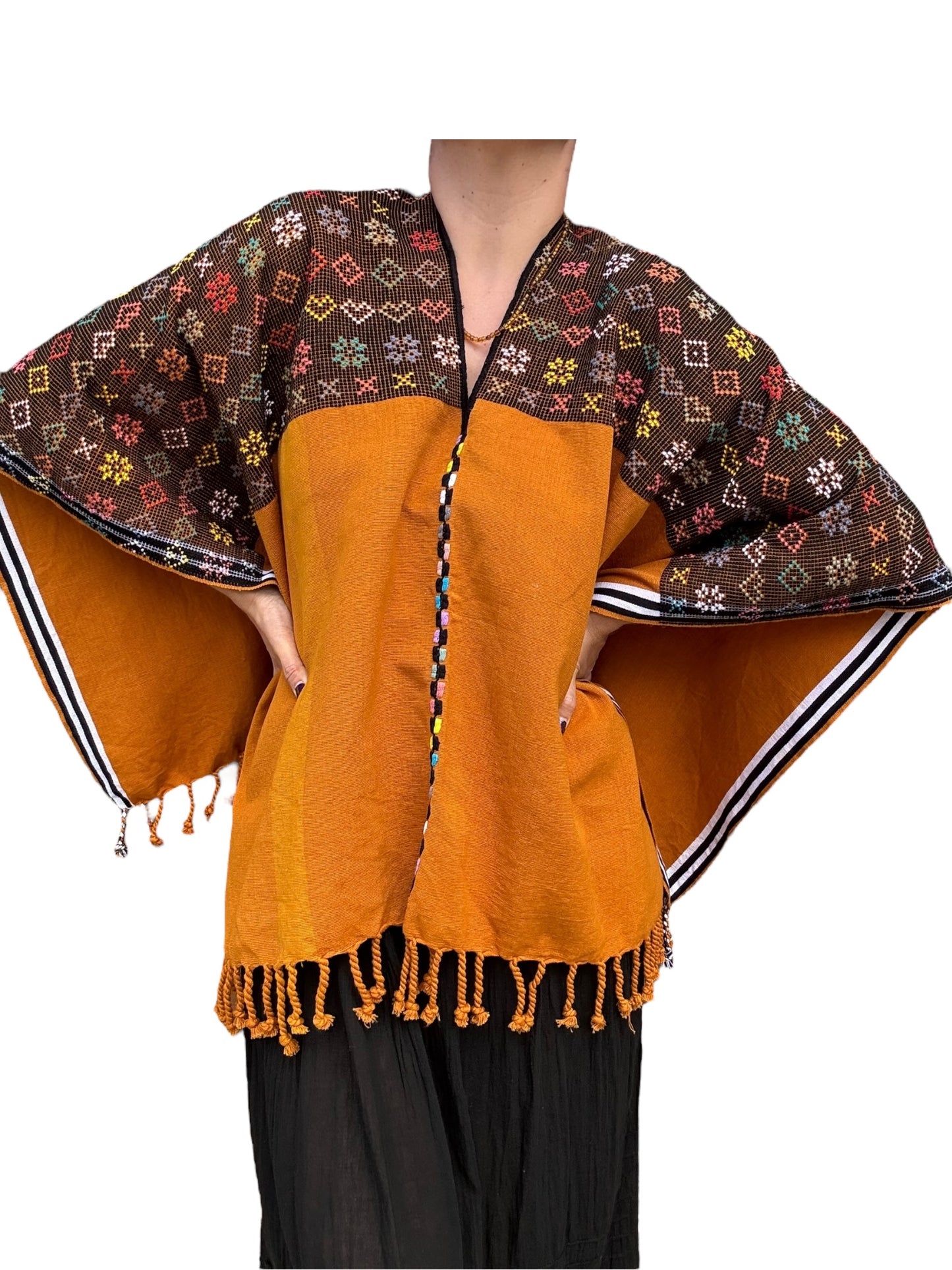 Capa Poncho  San Juan Cancuc Corazones