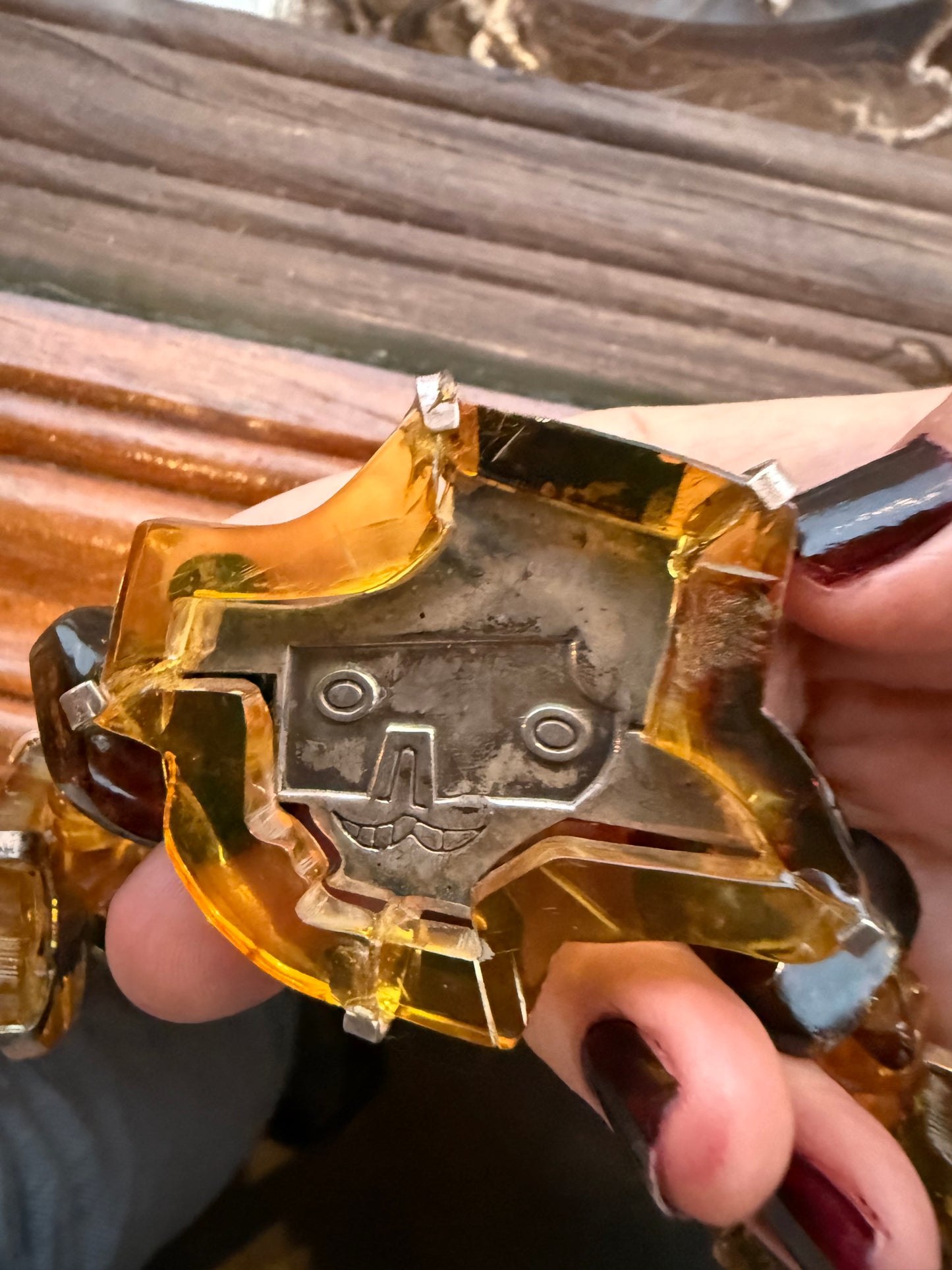 Collar y aretes de Plata 925 y Ámbar de primera Inspiración Picasso