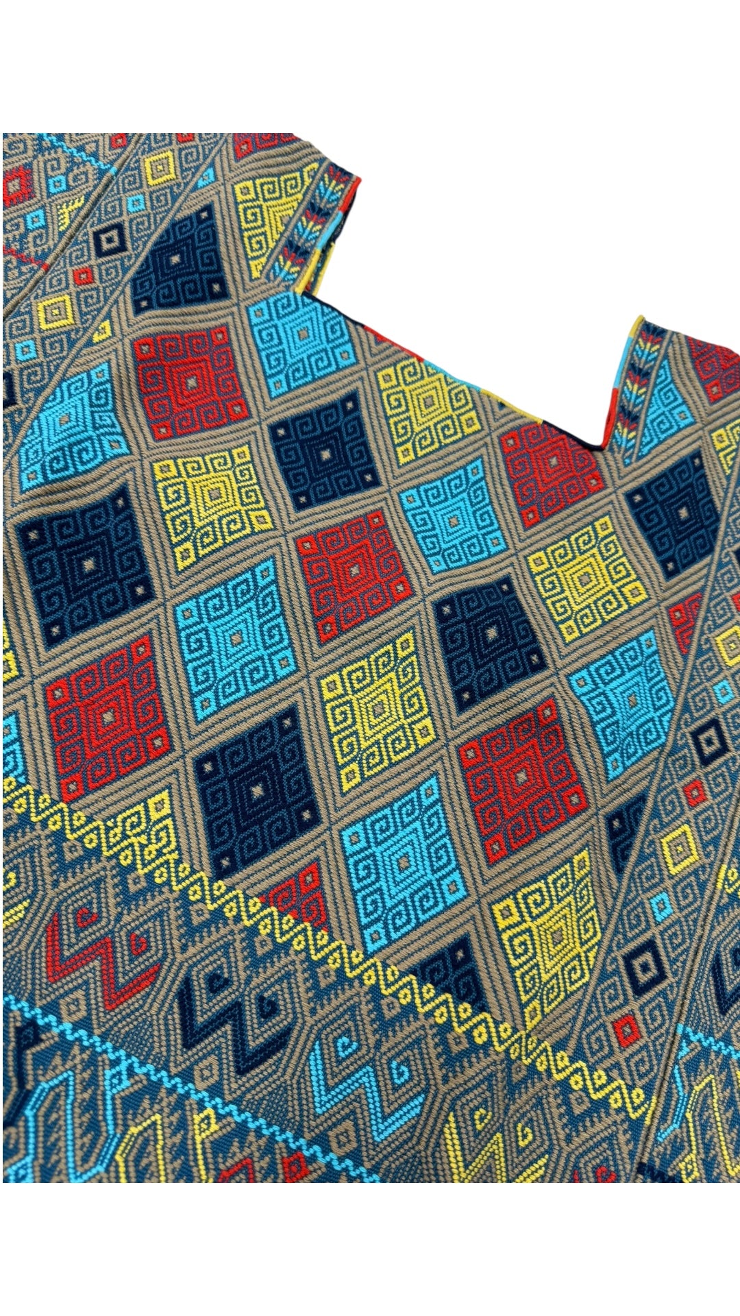 Huipil Ceremonial Aldama de colección azul