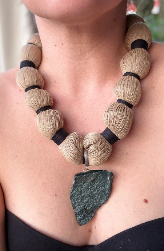 Collar de Jade, Plata 925 e Hilo