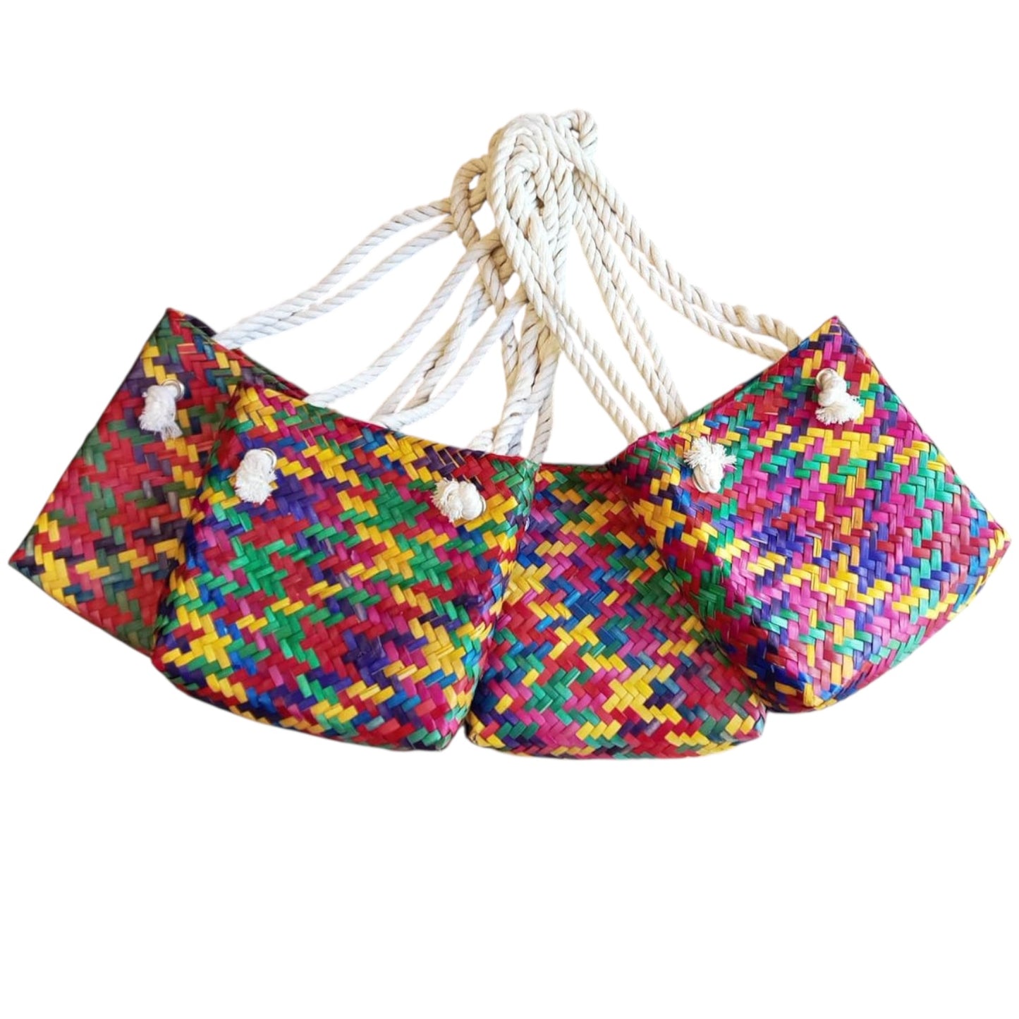 Bolsa de Palma con Asa de Cordón de Hilo modelo Canasta