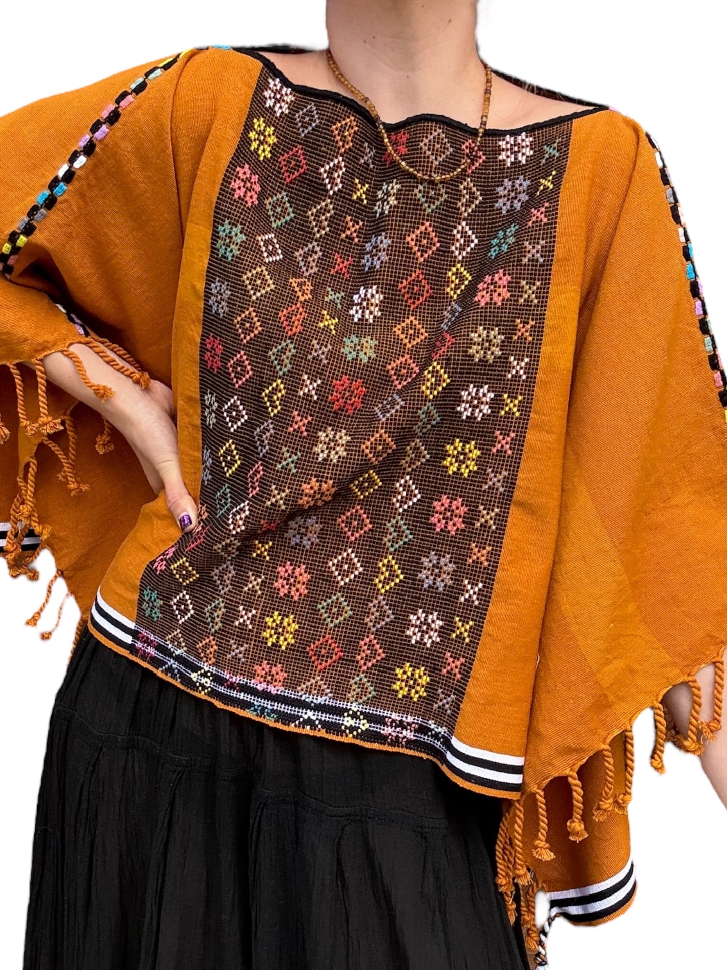 Capa Poncho  San Juan Cancuc Corazones