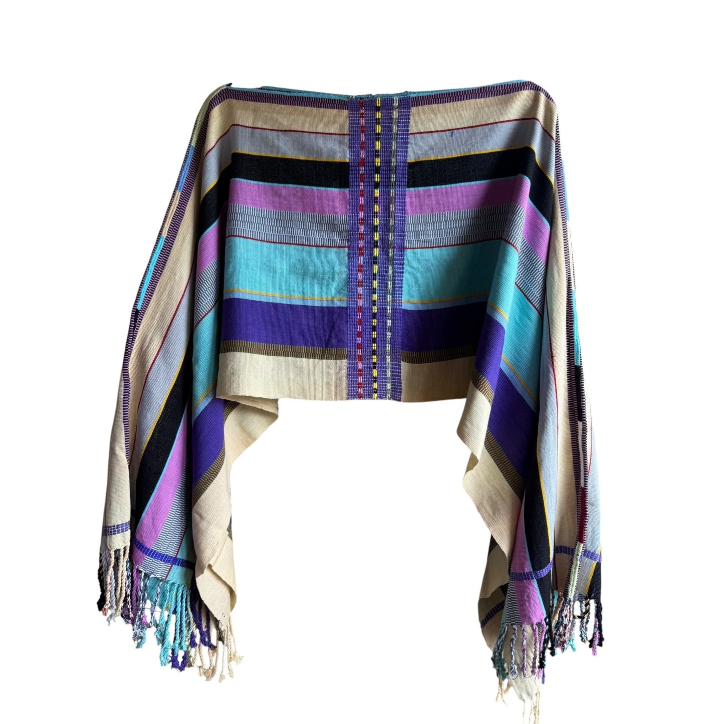 Poncho Jorongo Zarape Unisex Mexicano mod. Rombo