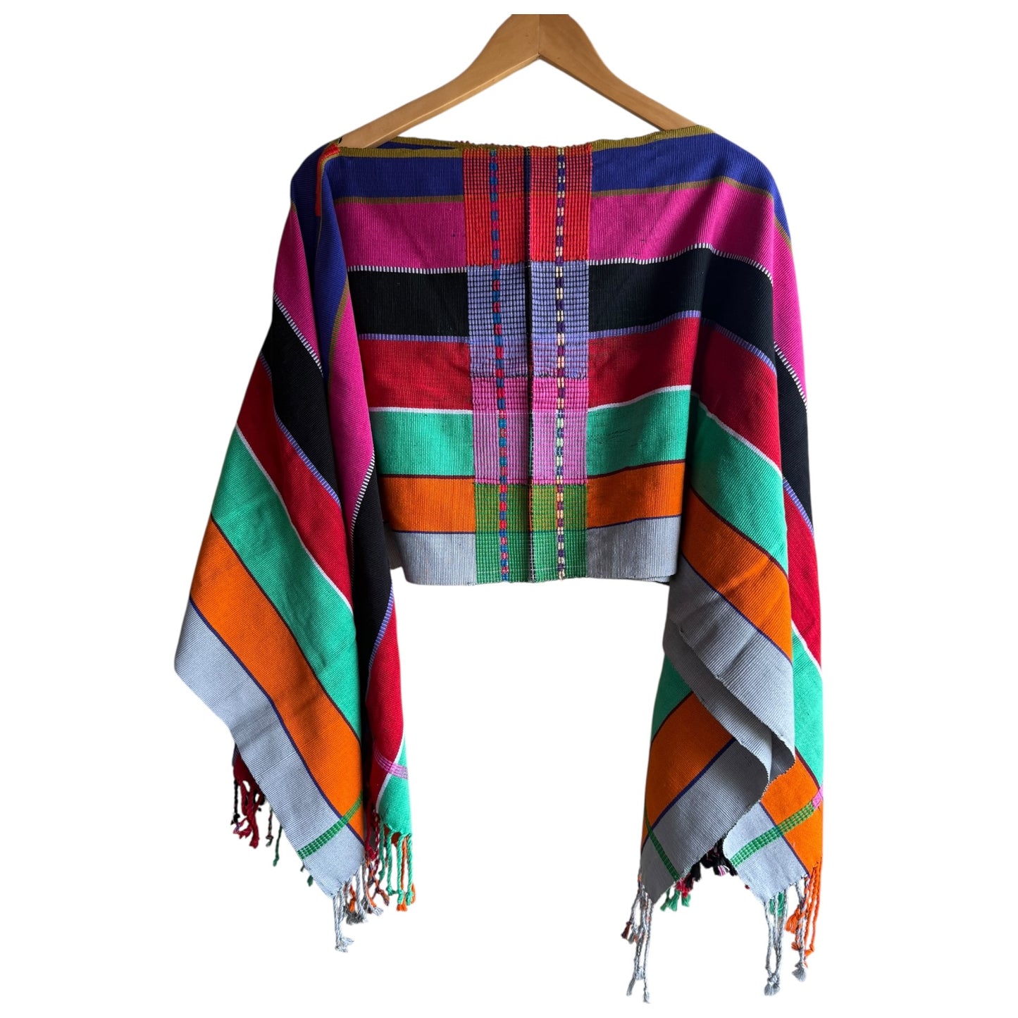 Poncho Jorongo Zarape Unisex Mexicano mod. Rombo