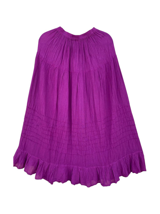 Falda de manta delgada teñida con tintes naturales