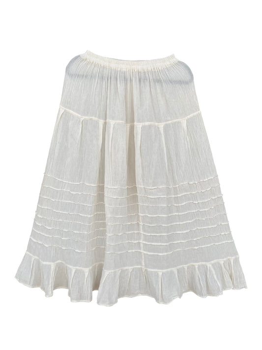 Falda de manta delgada teñida con tintes naturales