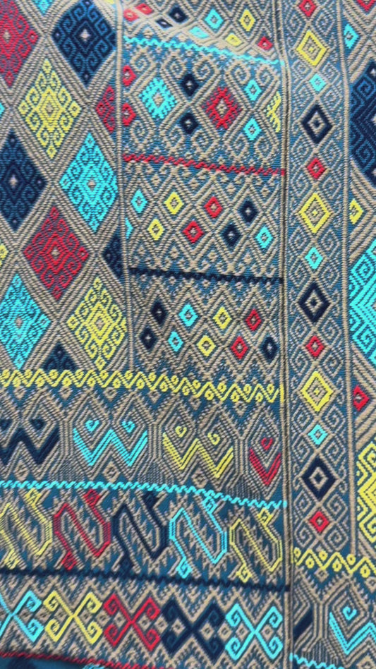 Huipil Ceremonial Aldama de colección azul