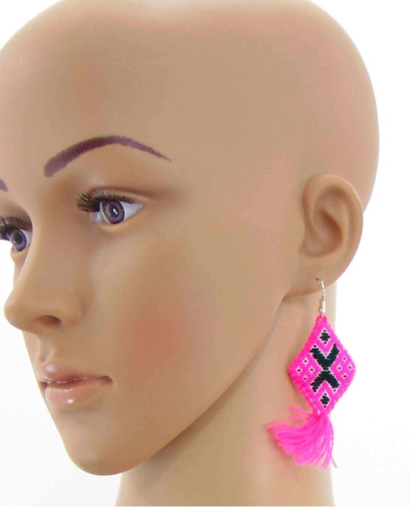 Arete Artesanal Mexicanos modelo Estambre