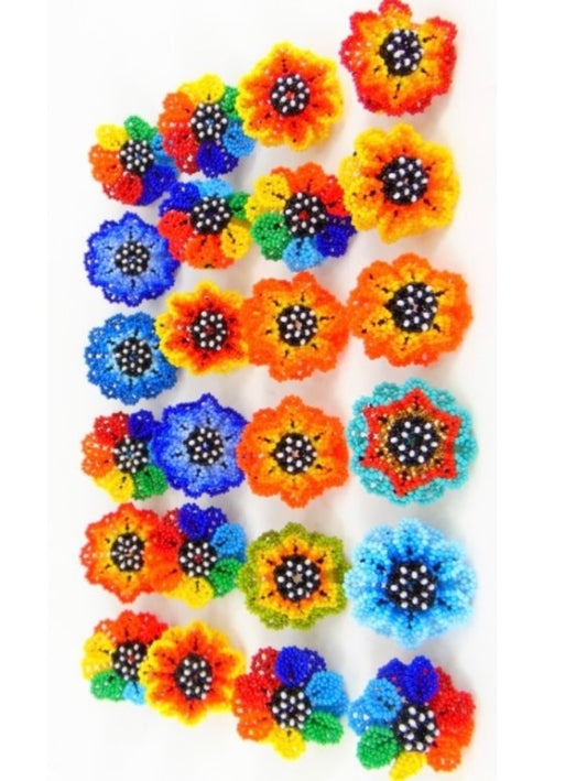 Anillo Mexicanos de Chaquira modelo Girasol
